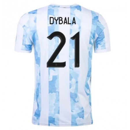 Billiga Fotbollströjor Argentina Dybala 21 Hemma tröja 2021 Kortärmad